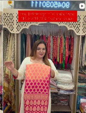 02_Pink_Khaddi_Georgette_Bandhej_Saree 02_Pink_Khaddi_Georgette_Bandhej_Saree