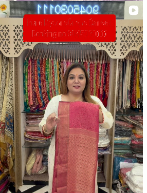 05_Pink_Mysore_Crepe_Saree 05_Pink_Mysore_Crepe_Saree